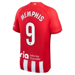 Atlético Madrid Memphis Depay #9 Voetbalshirt 2023-24 Thuistenue Heren
